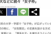 【差別】京都大・東工大などを含む国立大学の4割が「大学入試女子枠」導入へ