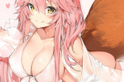 【FGO】白ビキニを着た玉藻ちゃん！！　可愛すぎる//////