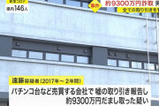 嘘の取引で約1億円をぶっこ抜く　元パチンコ台販売会社・営業部長の遠藤貞治容疑者（49）を逮捕