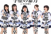 高学歴アイドルグループ「学歴の暴力」が凄すぎる