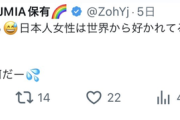 twitter女子「日本人女性は世界中から好かれてるのに日本人男性は嫌われてるのなんで？」←外人「・・・え！？」