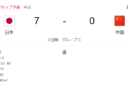 サッカー日本代表が中国に7-0で勝利！ 最終予選白星発進