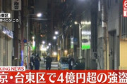 東京･台東区で4.2億円強盗 逃走中にひき逃げも 盗まれた男女5人グループ｢お金を運ぶ仕事をしていた｣