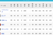 日本ハム　チーム本塁打55本（パ・リーグ、ソフトバンクに並びTOP）