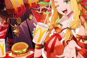 【FGO】サンタなカルナさん＆ケツァルコアトル！！　マック食べてるのいいですね！！