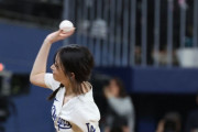 何目的なの？　〜　【MLB】「ももひきで外に出てきちゃった人」韓国女優が始球式で披露した“ピチピチ”レギンスにまさかの「私服」説