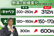 野菜高騰のド迫力