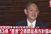 １都３県の緊急事態宣言　２週間延長の方針
