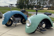 「フォルクスワーゲン・ビートル」のパーツでカスタムバイクを作ってみた