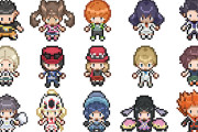 ポケモンXYのネームドキャラを「BW風の32×32のドット絵」にする