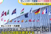 ゼレンスキー大統領、NATO加盟断念に言及…代替の「安全の保証」が確約されれば！