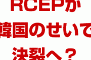 中国主導のRCEPが韓国のせいで決裂！？　どうして？その理由は？
