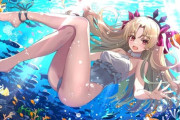 【FGO】水着のエレちゃんイラスト！！　透き通った海がいいですね！！