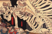 【画像】浮世絵ファンの女性が周囲の反対を押し切って「歌川国芳作がしゃどくろ」柄の振り袖で成人式に参加　→　その姿が「艶めかしい」「粋」と絶賛が殺到