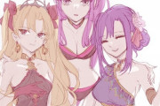 【FGO】水着姿のエレシュキガル、パールヴァティー、メドゥーサ！！　SN女性顔いいですね！