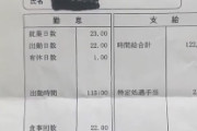 【画像】48歳男性清掃員の「給与明細」、とんでもなくて草ｗｗｗｗ