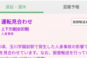 【悲報】小田急線、逝く　玉川学園前駅で人身事故　怒涛の帰宅難民大量発生中