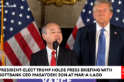 ソフトバンクGの孫正義氏とトランプ氏が会見｢4年間でアメリカに1000億ドル(約15兆円)投資する｣