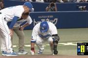中田翔、男気を見せる　自打球直撃の痛みを堪えて執念のヒット