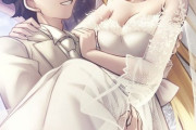 【FGO】藤丸立香とアルトリア・アヴァロンの結婚式のイラスト！！　ウェディングドレス姿のキャストリア最高です！！