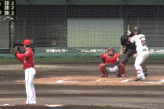 【巨人対広島練習試合】広島ドラ1黒原、対外試合初登板で三者連続三振！！！！！