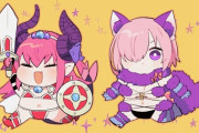 【FGO】あず子さんのセイバーエリちゃんとビーストマシュ！！　ハロウィンと言えばこれだね！