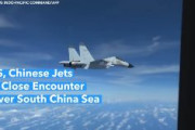 【動画】中国機、米軍機に異常接近　南シナ海上空、６メートルまで