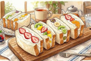 【母のお手製】フルーツサンドたべゆ