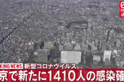 【7/17】東京都で新たに1410人の感染確認　4日連続で1000人超える　新型コロナウイルス