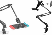 【話題】タブレットアーム使用のススメ！！Switch用のアタッチメントがあるタイプだとボタンが塞がったりもしなくて便利だぞ！！