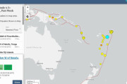 【USGS】24日、南太平洋トンガで「M7.5」の大地震が発生