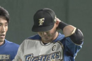 日ハム中田、フライを追いかけてセカンドの渡邉と衝突　後頭部を打ち途中交代…