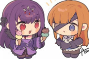 【FGO】ミニなスカディ様＆オフェリアちゃん！！　二人で猫アイス食べるの可愛いですね！！