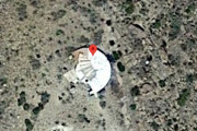 こ、これは！？グーグルマップで発見された墜落した円盤型UFOのような物体