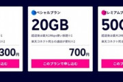 楽天モバイル(MNO)のプランはデータ5GBで100円､50GBで700円､通話対応SIMは+200円？