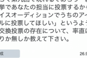 【デレマス】ボイスオーディションと第9回総選挙の票交換が話題に