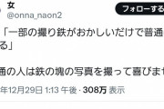 【悲報】女「普通の撮り鉄もいるって言うけど普通の人は鉄の塊を取って喜びません。」