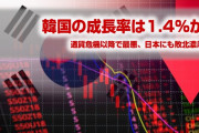 【速報】韓国の経済成長率、ついに日本に敗北か！　日本1.6%、韓国1.4%！　韓国よ、これが令和時代だ…