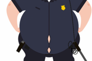 【画像】おまわりさん達、太りすぎてしまうwwwww
