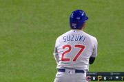 カブス鈴木誠也　.262 14 46 ops.770→.262 6 23 ops.769