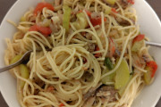 親父がパスタ作ってくれた
