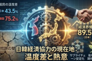【速報】日韓経済協力を強化すべきだと答えた割合は、韓国が75.2％、日本が43.5％　日本国民お断り多数でワロタwww