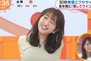 【画像】めざましテレビの藤本万梨乃アナ、とんでもなく突き出してしまう