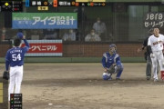 【GIF】巨人増田陸、ブチギレ