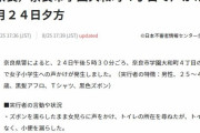 アフロの男性がズボンを濡らしたまま女児に「トイレないか」と声をかけ小便を漏らし通報される事案発生