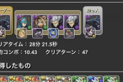 【パズドラ】時空の価値が大暴落？裏四次元のHP据え置きで攻略は大分楽【多次元の反省】