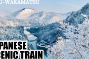 海外視聴者「素敵な景色！！」冬の雪景色を走る日本のローカル線映像に驚き