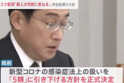岸田総理「マスクを外す外さないは個人の判断でよろしくな！」　5月8日にコロナ5類引き下げ