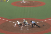 野村大樹が代打で同点犠飛！浅いフライも周東が俊足生還！