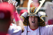 大谷翔平（29）.282 17本44打点 9盗 OPS.920　  防御率3.32 5勝2敗 奪三振率12.08 whip1.04